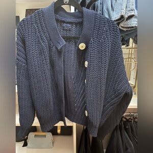Babaa No 8 Navy Cardigan